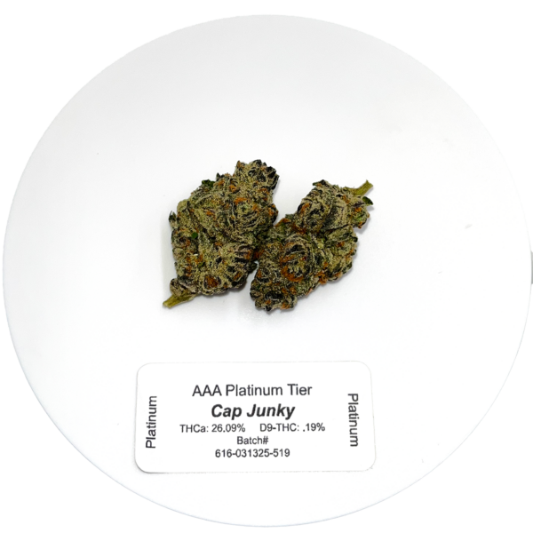 Cap Junky Strain High THCa Hemp Flower 26.09 THCa
