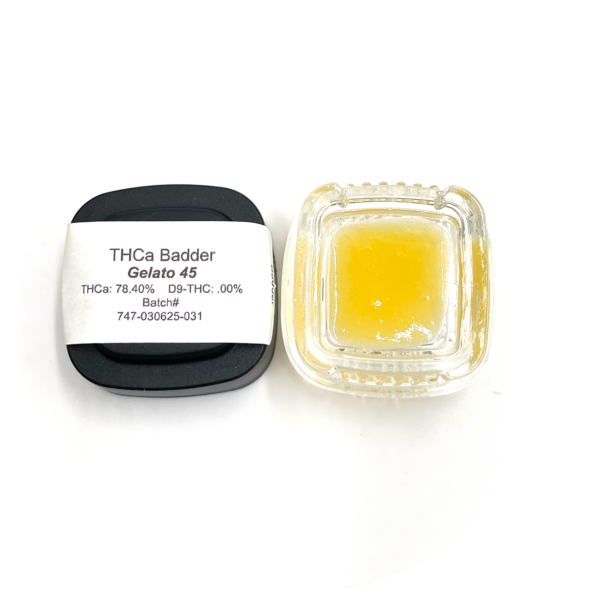 Gelato 45 Strain Live Resin THCa Badder